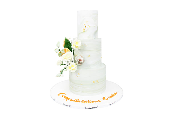 Three-Tiered Congratulations Cake  تباريك