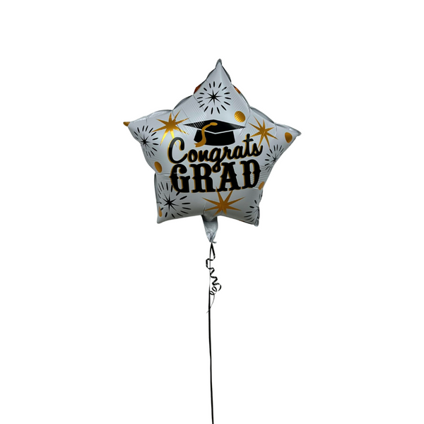 Congrats Grad Star-Shaped Foil Balloon بالون فويل للتخرج
