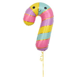 Candy Cane Shaped Foil Balloon بالون من الفويل على شكل عصا الحلوى