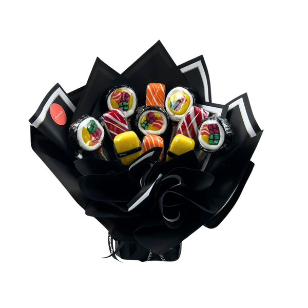 Sushi Lollipop Bouquet بوكيه مصاصات شكل السوشي