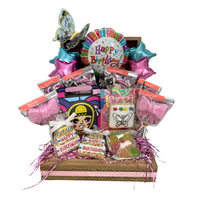 Delightful Birthday Box Hamper - Girl تنسيق سله هدايا لعيد ميلاد - بنت