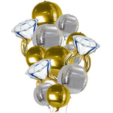 Balloon Bouquet - Gold & Silver Ring مجموعه بالونات - سيلفر وجولد