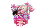 Birthday Pink Cute Gift Basket سلة هدايا عيد ميلاد وردية لطيفة