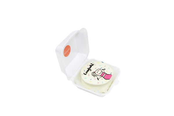 Congrats Mini Cake - Girl ميني كيك - مبروك