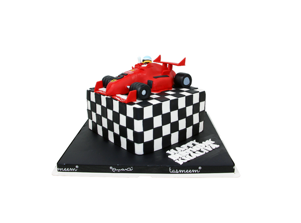 Race Car Birthday Cake - كيكة السيارة