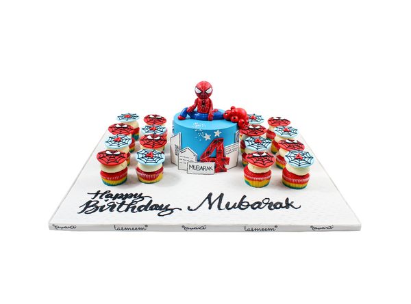 Character Birthday Cake with Cupcakes - شخصيات كب كيك لأعياد الميلاد
