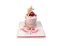 Pink Butterflies Birthday Cake - كيكة الفراشات الوردية