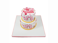 Retro Drawing Birthday Cake -  كيكة يوم ميلاد