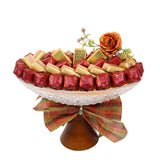 Golden Elegance Chocolate Arrangement صينيه شوكولاتة