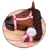 Horse Head Birthday Cake كيكة عيد ميلاد بتصميم رأس حصان