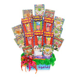 Garangao - Candies with a Card Gift Basket  سله هدايا للقرنقعوة مع حلوي بالكارت