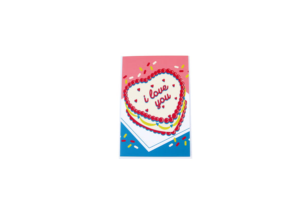 Love Cake Greeting Card - بطاقة معايدة كعكة الحب