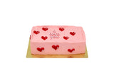 I Love You Rectangle Cake I كيكة مستطيله مع قلوب