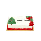 Happy Holiday Rectangle Cake - كيكه  لموسم الاعياد