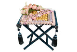 Stand Tray with Tasmeem Chocolates ستاند مخمل مع صينيه اكريليك تحتوي على شوكولاتة