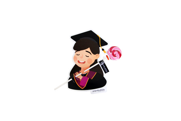 Graduation Paper Card with a Lollipop - مصاصه تخرج