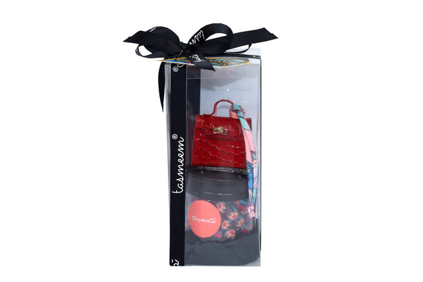 Giveaways I - Mini Bag Pouch Keychain with Rock Candy توزيعات حقيبه صغيرة مع حلويات