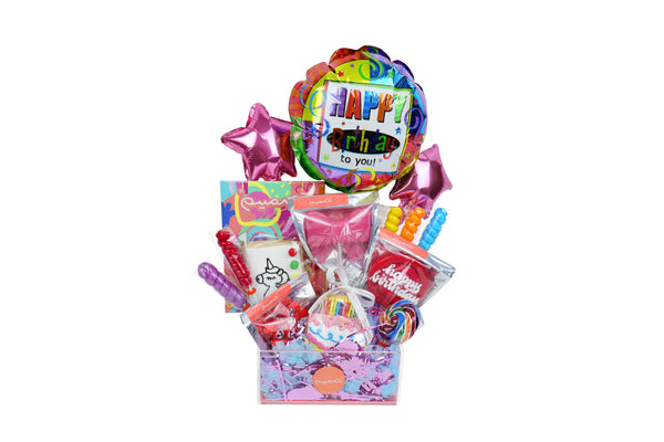 Happy Birthday Hamper - Red & Pink صندوق عيد ميلاد - احمر ووردي