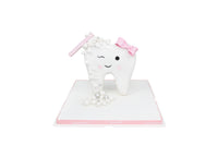 Baby's First Tooth Cake - Pink كيكه السن الأول