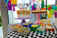 Happy Birthday Table and Balloon Arrangement طاوله عيد ميلاد