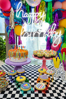 Happy Birthday Table and Balloon Arrangement طاوله عيد ميلاد