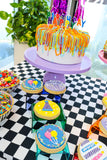 Happy Birthday Table and Balloon Arrangement طاوله عيد ميلاد