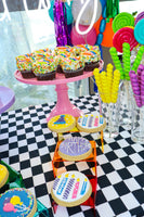 Happy Birthday Table and Balloon Arrangement طاوله عيد ميلاد