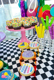 Happy Birthday Table and Balloon Arrangement طاوله عيد ميلاد