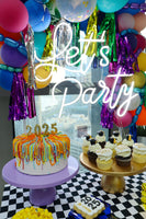 Let's Party Table and Balloon Arrangement  طاولة هيا نحتفل