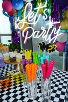 Let's Party Table and Balloon Arrangement  طاولة هيا نحتفل