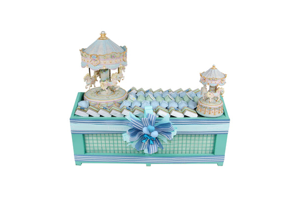 Tasmeem Chocolate - Blue Carousel باسكت شوكولاته تصميم - ازرق