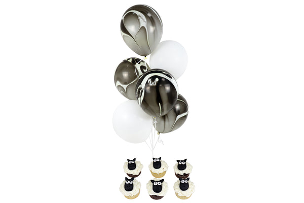 Combo - Sheep Cupcake & Balloon كومبو- كب كيك شكل خروف مع بالونات