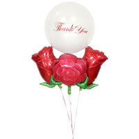 "Thank You" Rose Balloon Bouquet بوكيه بالونات ورد شكرا
