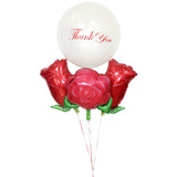 "Thank You" Rose Balloon Bouquet بوكيه بالونات ورد شكرا