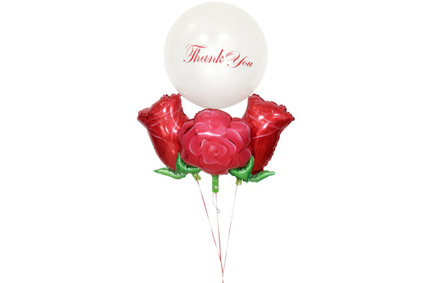 "Thank You" Rose Balloon Bouquet بوكيه بالونات ورد شكرا
