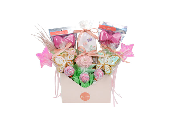 Lollipop and Cookie Gift Box صندوق هدايا كوكيز ومصاصات