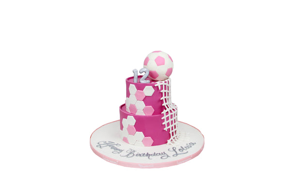 Pink Pitch Birthday Cake كيكة يوم ميلاد