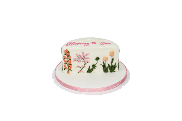Half Circle Birthday Cake كيكة يوم ميلاد