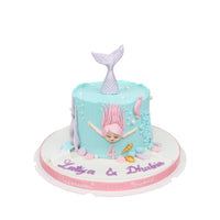 Pastel Mermaid Birthday Cake - كيكة يوم ميلاد
