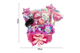 Birthday Pink Cute Gift Basket سلة هدايا عيد ميلاد وردية لطيفة