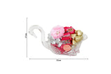 Swan Glass Vase Chocolate Arrangement تنسيق شوكولاتة في مزهرية زجاجية على شكل بجعة