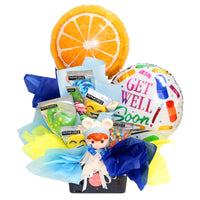 Get Well Soon Hamper (Blue) - سله التمني بالشفاء ( أزرق)