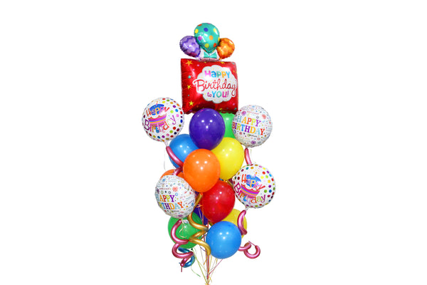 Birthday Balloon Bouquet IV- IV باقة بالونات عيد ميلاد