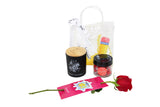 Teachers Day Gift Set - Scented Candle, Rock Candies and Rose مجموعة هدية يوم المعلم شمعه عطرية، حلوى و ورده