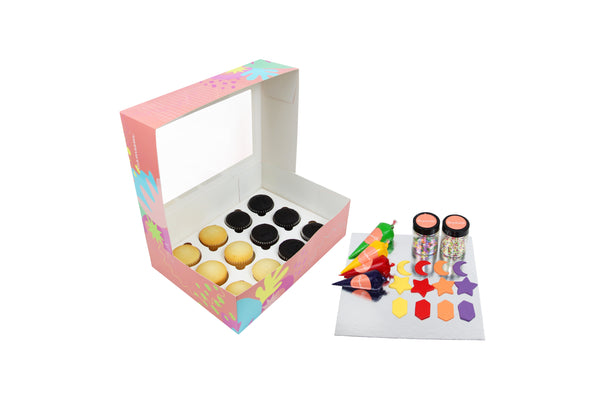 Ramadan Cupcake Decorating Set Kit - Star & Moon Topper  كب كيك مع عده تزين ( نجوم و هلال )