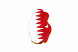 Qatar Map Flag Cookie كوكيز بشكل خريطة قطر