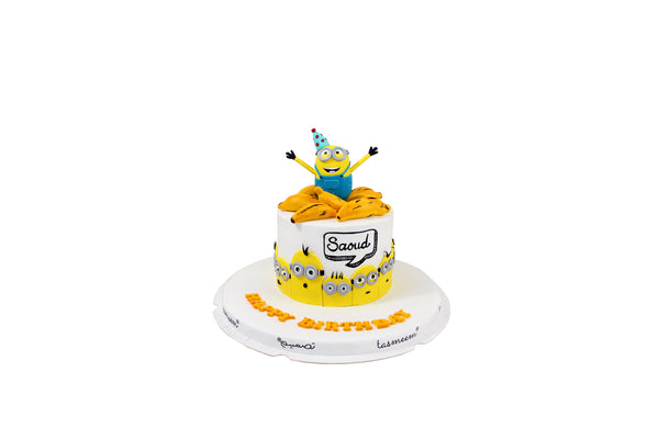 Yellow Character Birthday Cake - كيكة يوم ميلاد