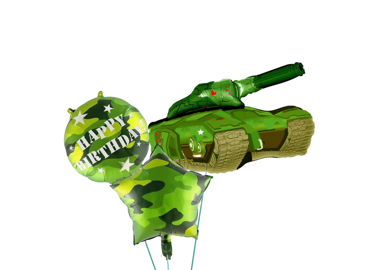 Military Tank Birthday Balloon Bouquet باقة بالونات ليوم ميلاد – Tasmeem