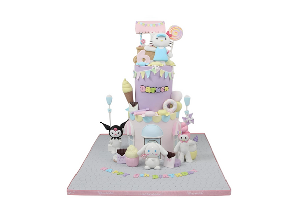 Two Tiered Character Birthday Cake -  كيكة يوم ميلاد