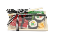 A Box of Sushi Shaped Hard Candy -علبه تحتوي على حلويات على شكل سوشي